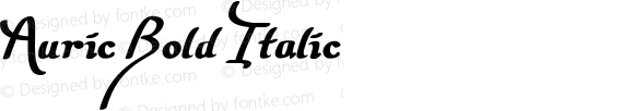 Auric Bold Italic