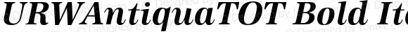 URWAntiquaTOT Bold Italic