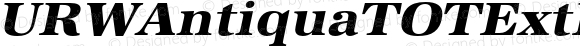 URWAntiquaTOTExtBolExtWid Italic Version 1.000;PS 1.05;Core 1.0.35