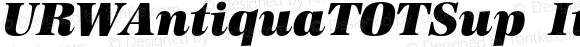 URWAntiquaTOTSup Italic