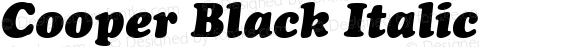 Cooper Black Italic