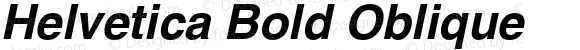 Helvetica Bold Oblique