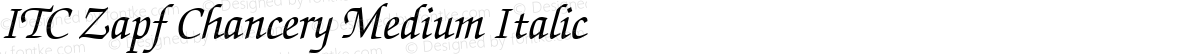 ITC Zapf Chancery Medium Italic