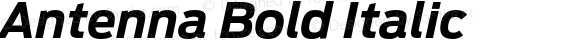 Antenna Bold Italic Version 1.000 2003 initial release