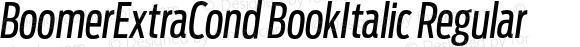BoomerExtraCond BookItalic Regular