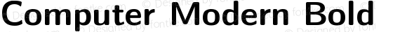 Computer Modern Sans Serif Bold Extended