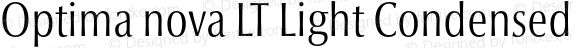 Optima nova LT Light Condensed