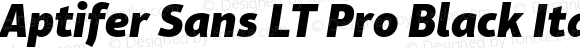 Aptifer Sans LT Pro Black Italic