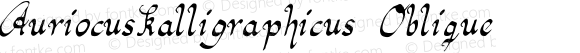 AuriocusKalligraphicus Oblique