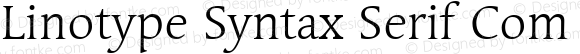 Linotype Syntax Serif Com Light Regular