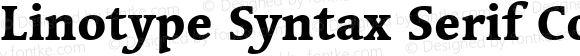 Linotype Syntax Serif Com Heavy