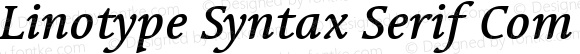 Linotype Syntax Serif Com Md Italic