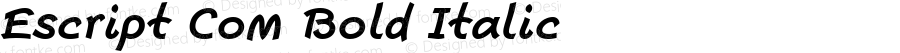 Escript Com Bold Italic