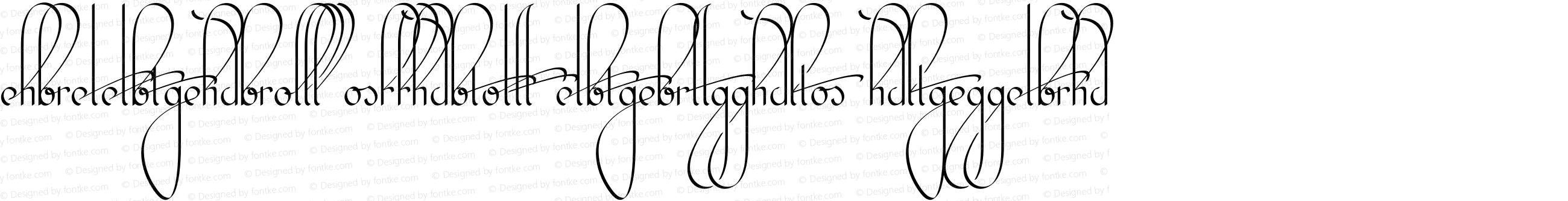 Kalligrand Script Ligatures Regular