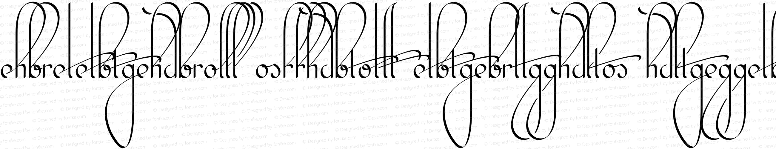 Kalligrand Script Ligatures Regular