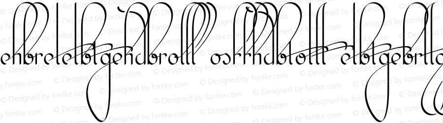 Kalligrand Script Ligatures Regular