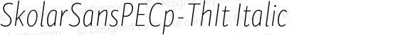 SkolarSansPECp-ThIt Italic