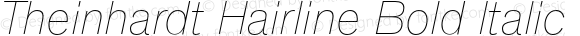 Theinhardt Hairline Bold Italic