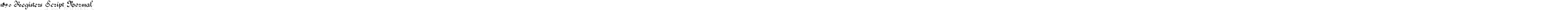 1890 Registers Script Normal