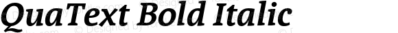 QuaText Bold Italic