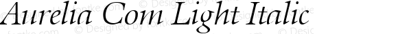 Aurelia Com Light Italic