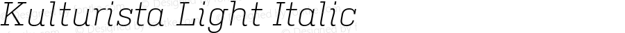 Kulturista Light Italic