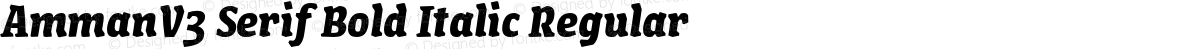 AmmanV3 Serif Bold Italic Regular