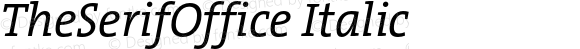 TheSerifOffice Italic