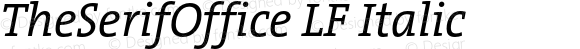 TheSerifOffice LF Italic