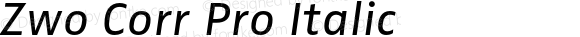 Zwo Corr Pro Italic Version 7.502; 2007