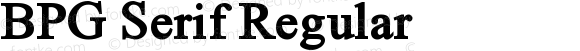 BPG Serif Regular