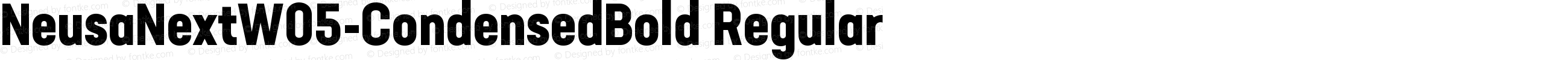 Neusa Next W05 Condensed Bold