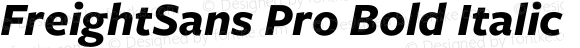 FreightSans Pro Bold Italic