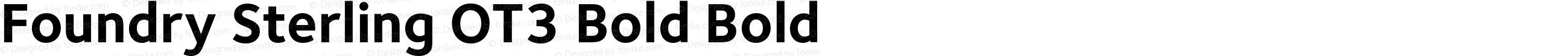 Foundry Sterling OT3 Bold Bold