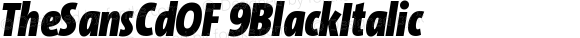 TheSansCdOF 9Black Italic