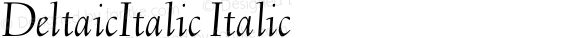 DeltaicItalic Italic