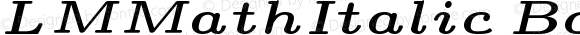 LMMathItalic5 Bold