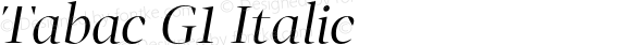 Tabac G1 Italic