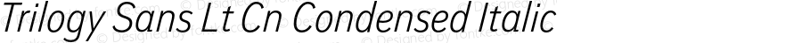 TrilogySans-LtCnIt