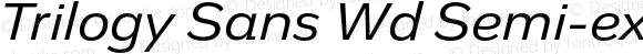 Trilogy Sans Wd Semi-expanded Italic