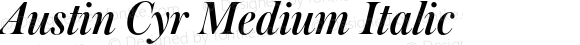 Austin Cyr Medium Italic