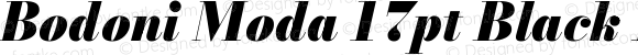 Bodoni Moda 17pt Black Italic