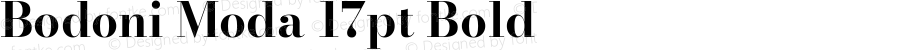 Bodoni Moda 17pt Bold