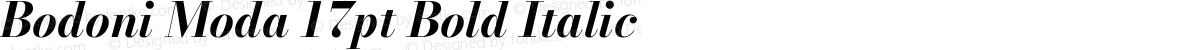 Bodoni Moda 17pt Bold Italic