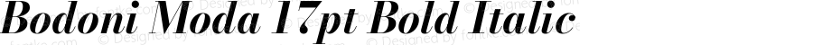 Bodoni Moda 17pt Bold Italic