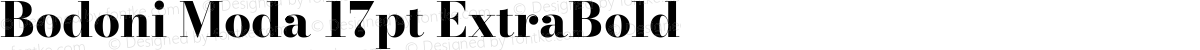 Bodoni Moda 17pt ExtraBold