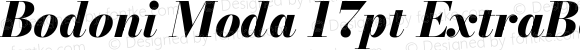 Bodoni Moda 17pt ExtraBold Italic