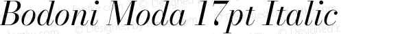 Bodoni Moda 17pt Italic