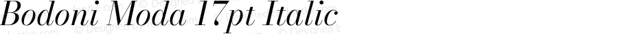 Bodoni Moda 17pt Italic