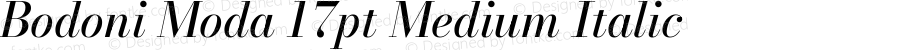 Bodoni Moda 17pt Medium Italic